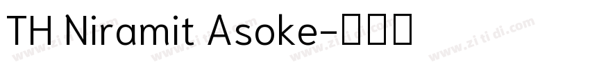 TH Niramit Asoke字体转换
